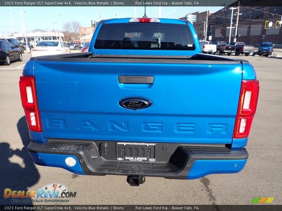 2023 Ford Ranger XLT SuperCrew 4x4 Velocity Blue Metallic / Ebony Photo #7