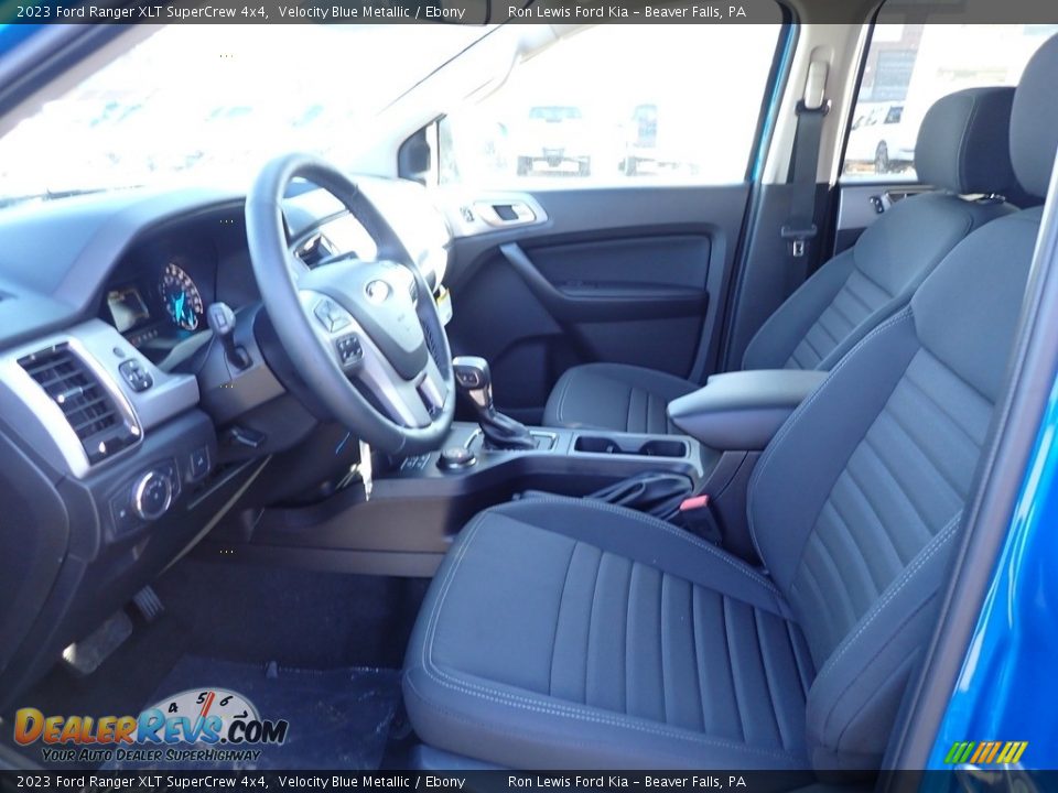 Ebony Interior - 2023 Ford Ranger XLT SuperCrew 4x4 Photo #15