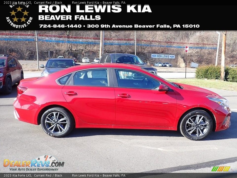 2023 Kia Forte LXS Currant Red / Black Photo #1