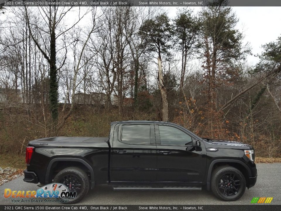 Onyx Black 2021 GMC Sierra 1500 Elevation Crew Cab 4WD Photo #7