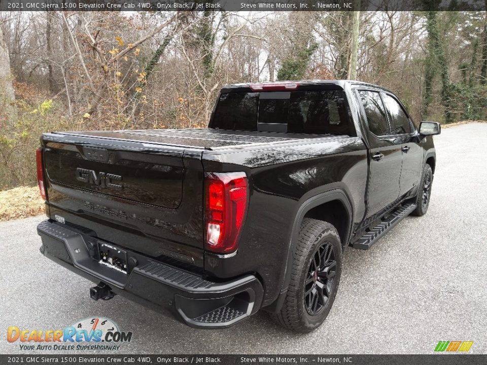 2021 GMC Sierra 1500 Elevation Crew Cab 4WD Onyx Black / Jet Black Photo #8