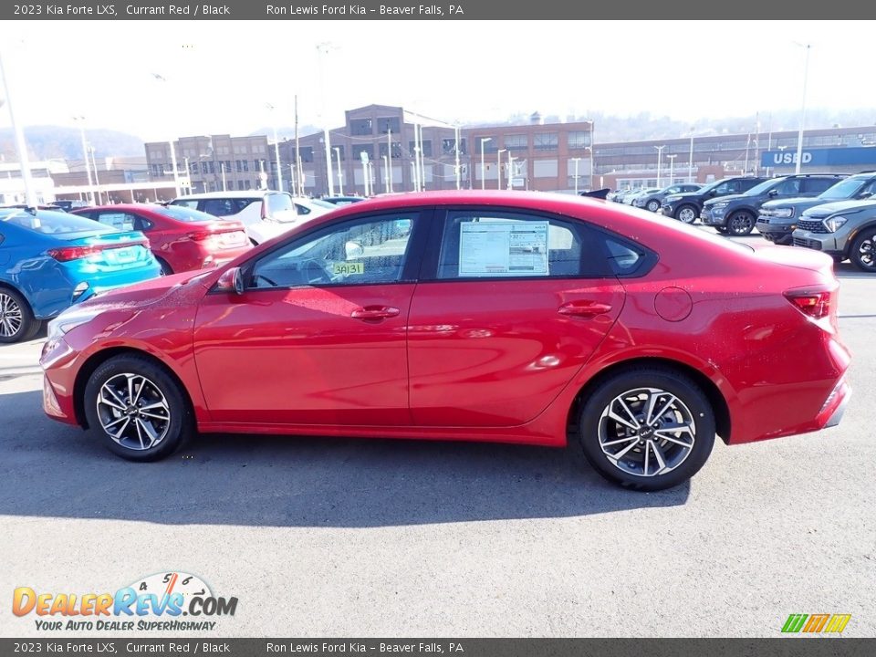 2023 Kia Forte LXS Currant Red / Black Photo #5