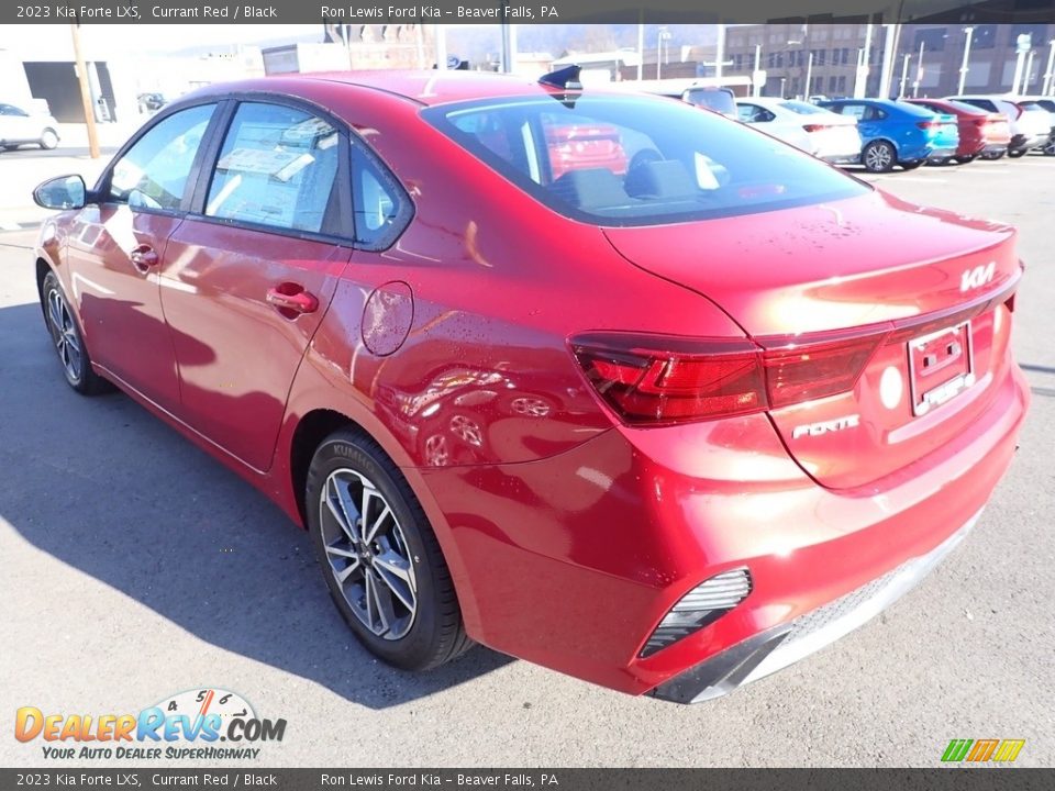 2023 Kia Forte LXS Currant Red / Black Photo #6