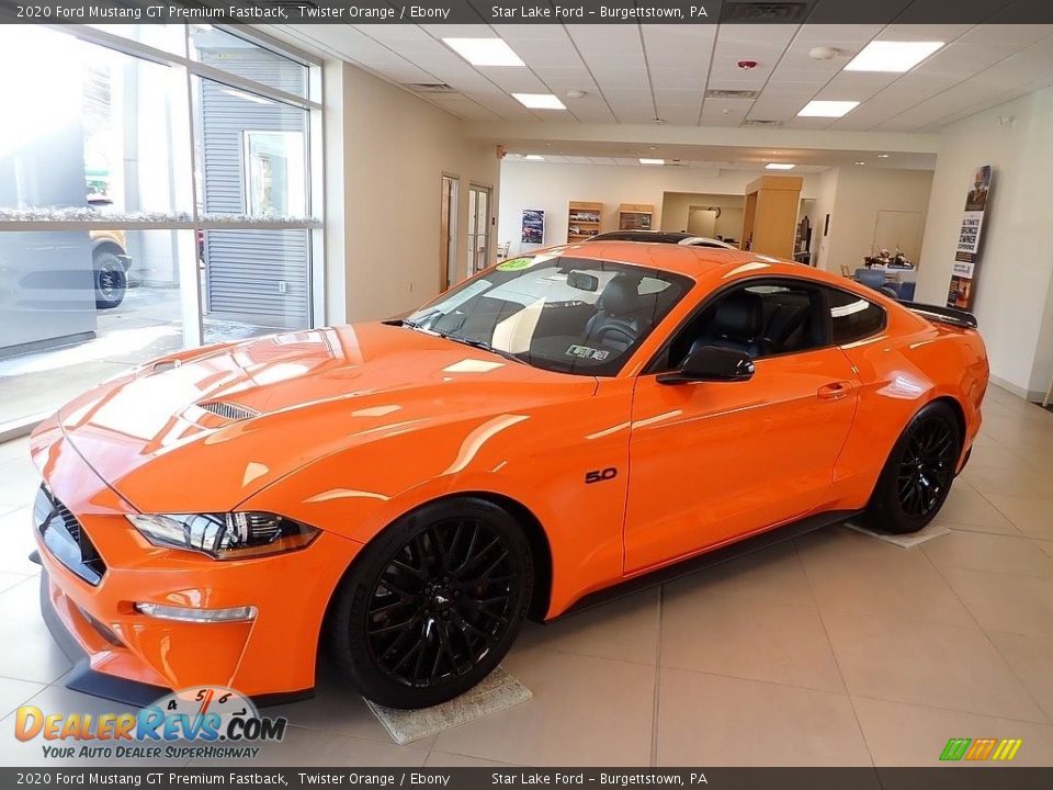 2020 Ford Mustang GT Premium Fastback Twister Orange / Ebony Photo #1