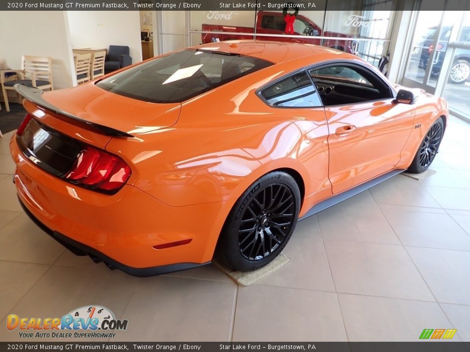 2020 Ford Mustang GT Premium Fastback Twister Orange / Ebony Photo #5