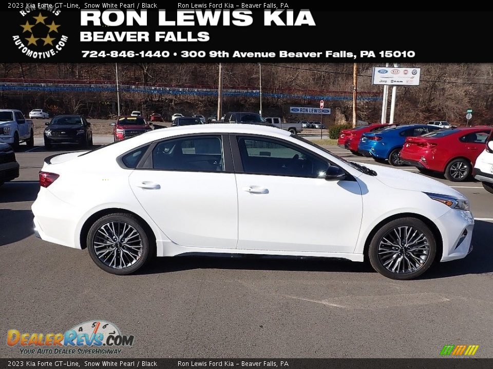 2023 Kia Forte GT-Line Snow White Pearl / Black Photo #1