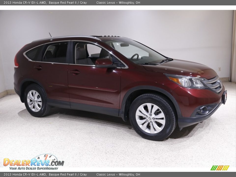2013 Honda CR-V EX-L AWD Basque Red Pearl II / Gray Photo #1