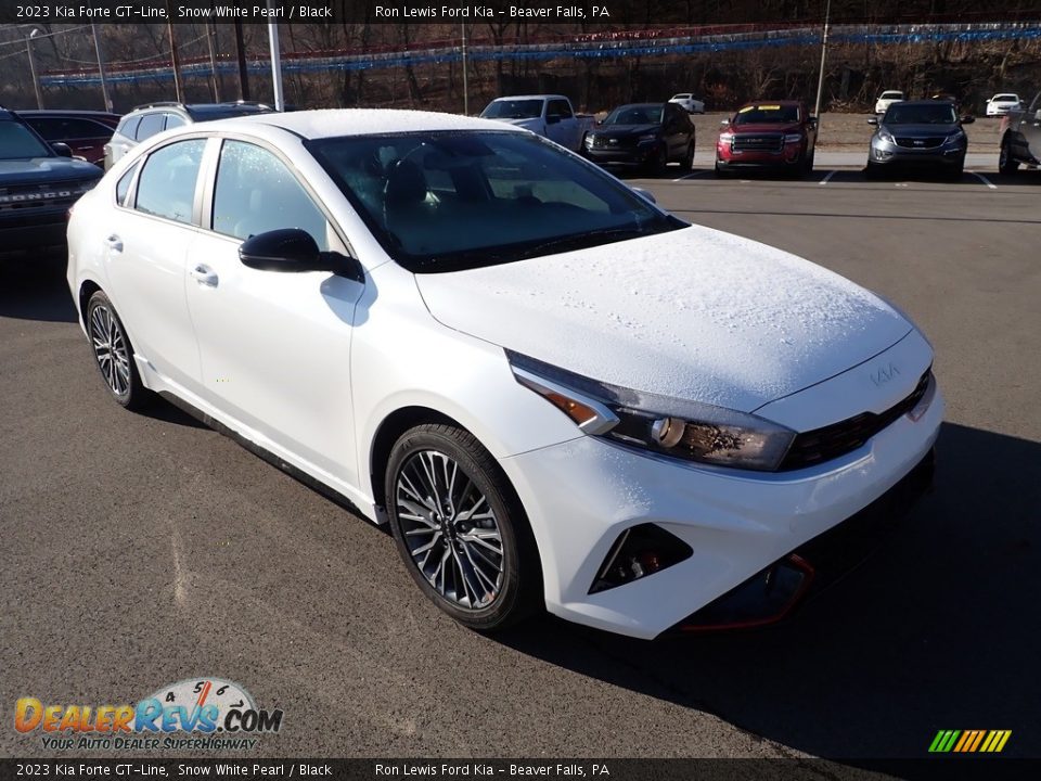 2023 Kia Forte GT-Line Snow White Pearl / Black Photo #2