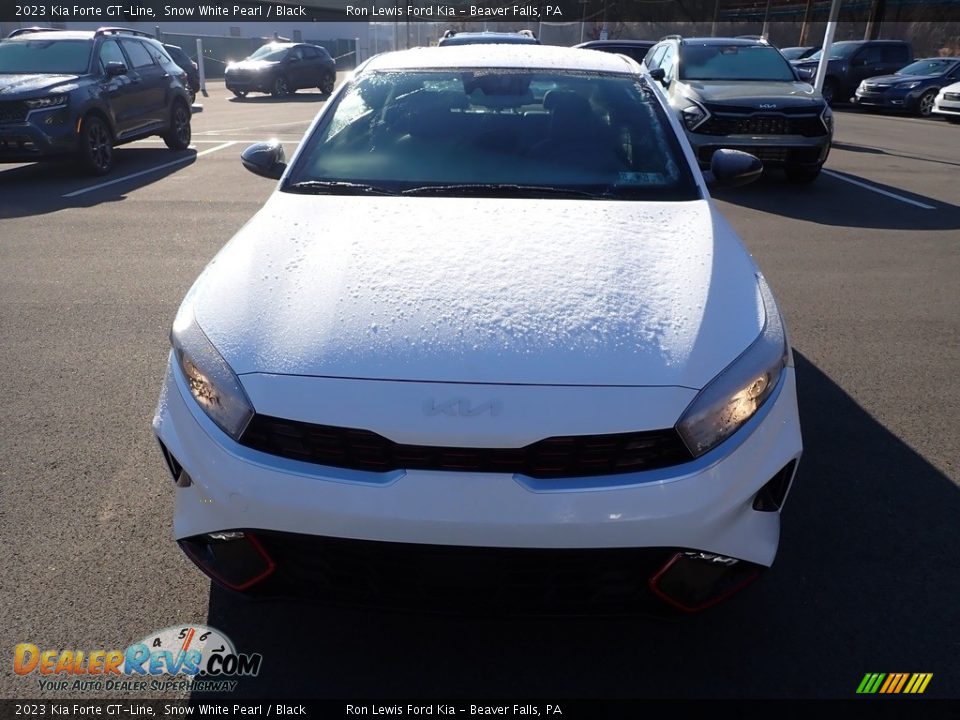 2023 Kia Forte GT-Line Snow White Pearl / Black Photo #3