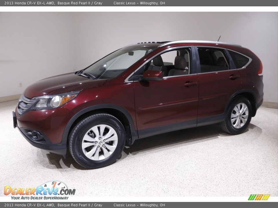 2013 Honda CR-V EX-L AWD Basque Red Pearl II / Gray Photo #3