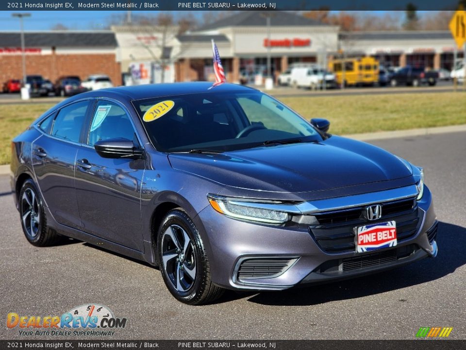 2021 Honda Insight EX Modern Steel Metallic / Black Photo #10