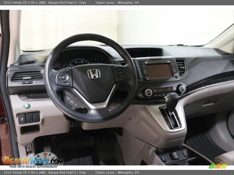 2013 Honda CR-V EX-L AWD Basque Red Pearl II / Gray Photo #6