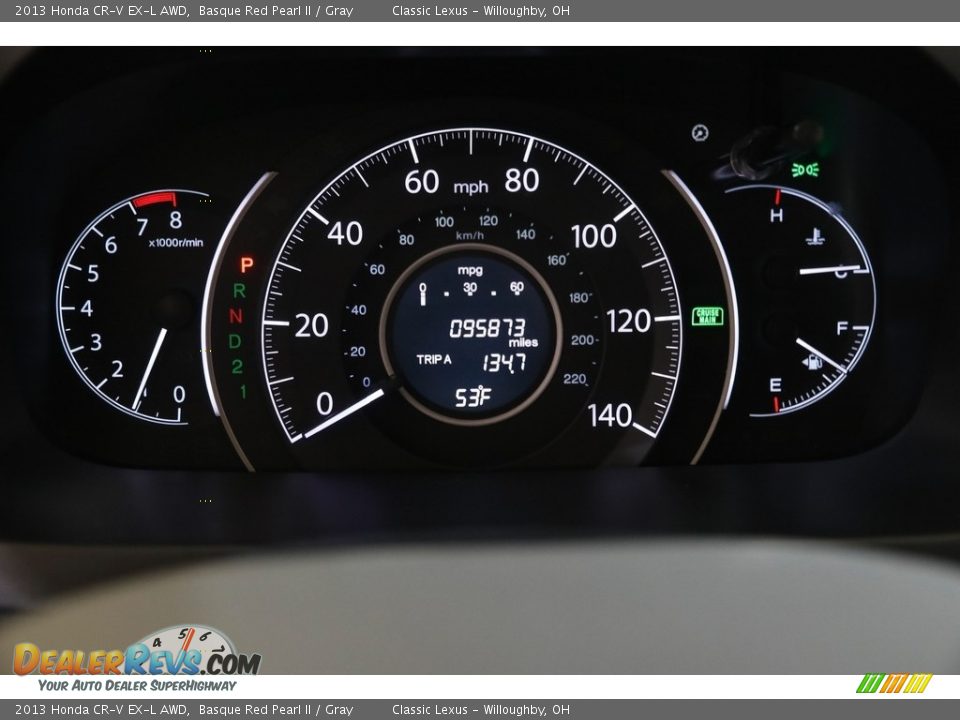 2013 Honda CR-V EX-L AWD Basque Red Pearl II / Gray Photo #8