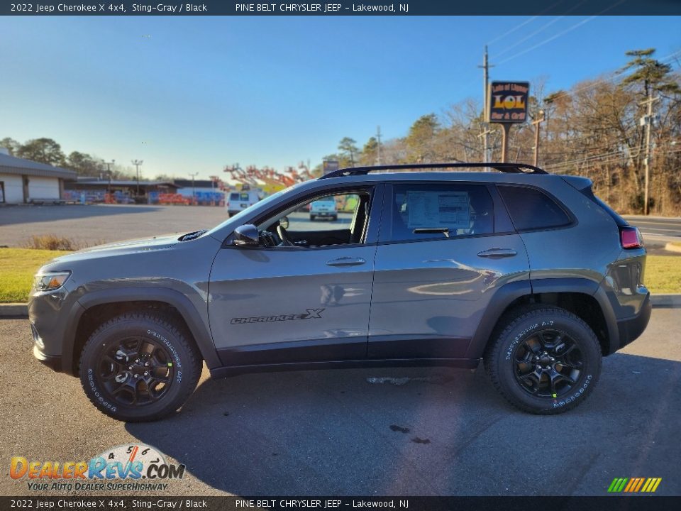 2022 Jeep Cherokee X 4x4 Sting-Gray / Black Photo #3