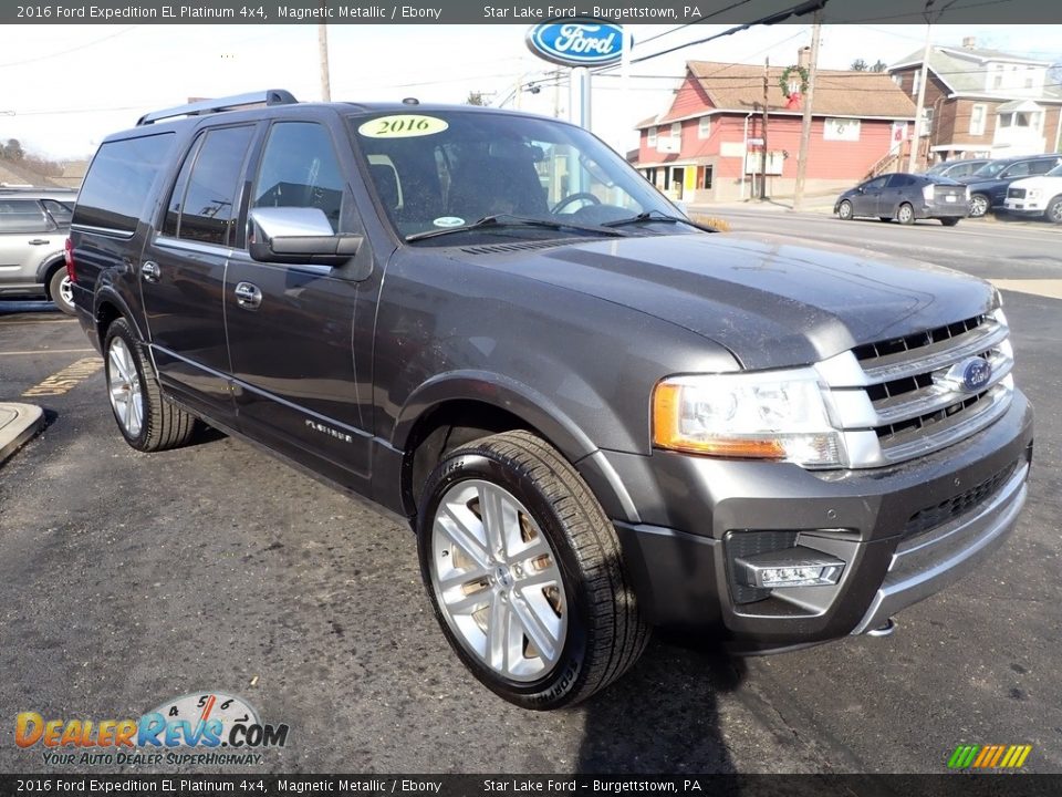 Front 3/4 View of 2016 Ford Expedition EL Platinum 4x4 Photo #7