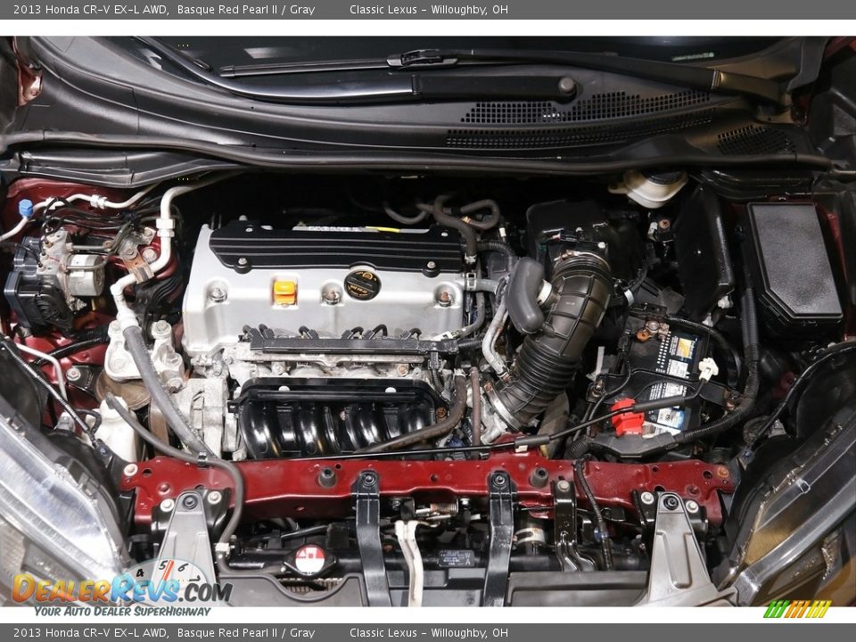 2013 Honda CR-V EX-L AWD Basque Red Pearl II / Gray Photo #23