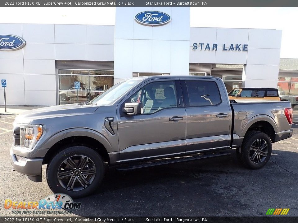 2022 Ford F150 XLT SuperCrew 4x4 Carbonized Gray Metallic / Black Photo #1