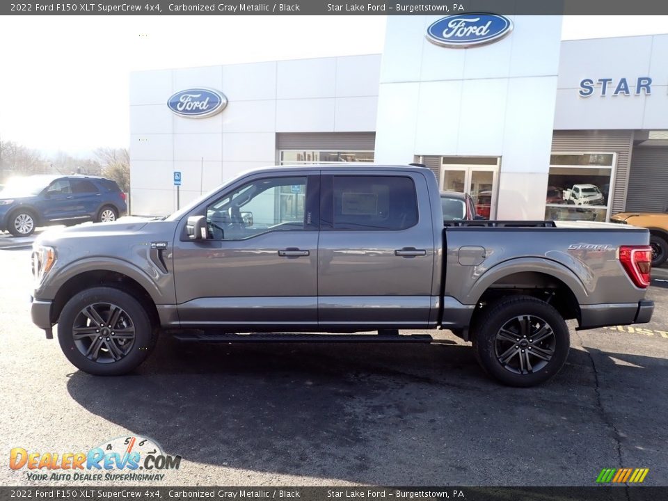 2022 Ford F150 XLT SuperCrew 4x4 Carbonized Gray Metallic / Black Photo #2