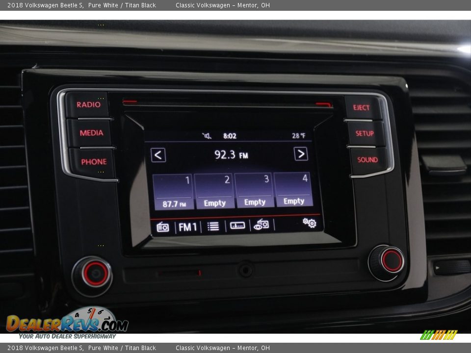 2018 Volkswagen Beetle S Pure White / Titan Black Photo #9