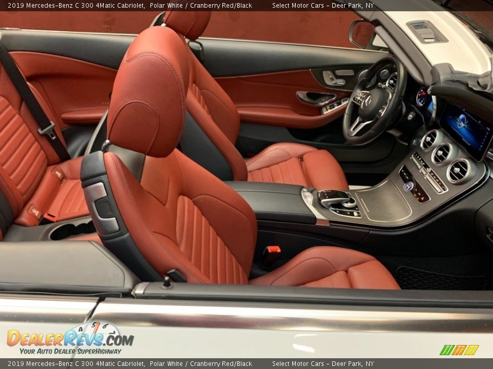 2019 Mercedes-Benz C 300 4Matic Cabriolet Polar White / Cranberry Red/Black Photo #16