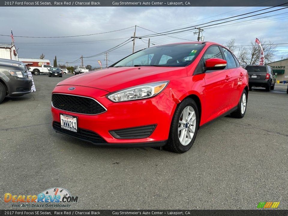 2017 Ford Focus SE Sedan Race Red / Charcoal Black Photo #3