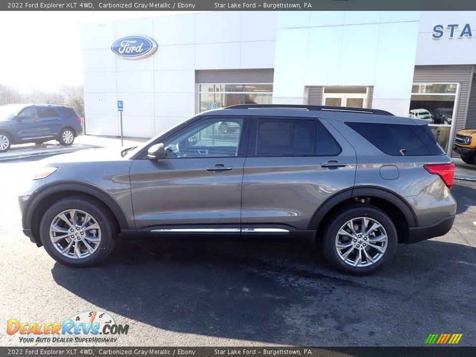 2022 Ford Explorer XLT 4WD Carbonized Gray Metallic / Ebony Photo #2