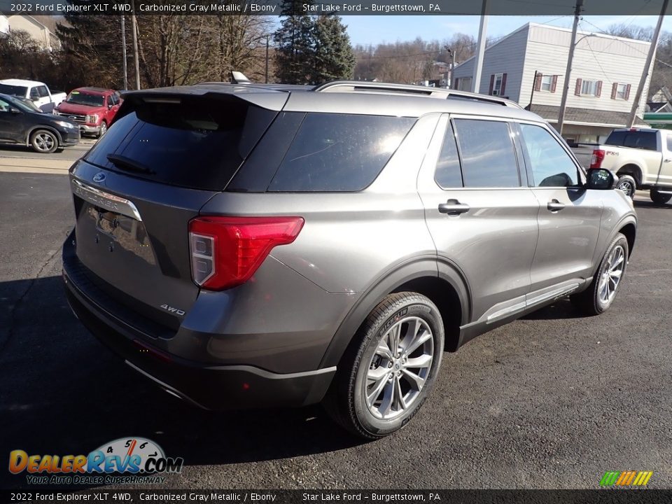 2022 Ford Explorer XLT 4WD Carbonized Gray Metallic / Ebony Photo #5