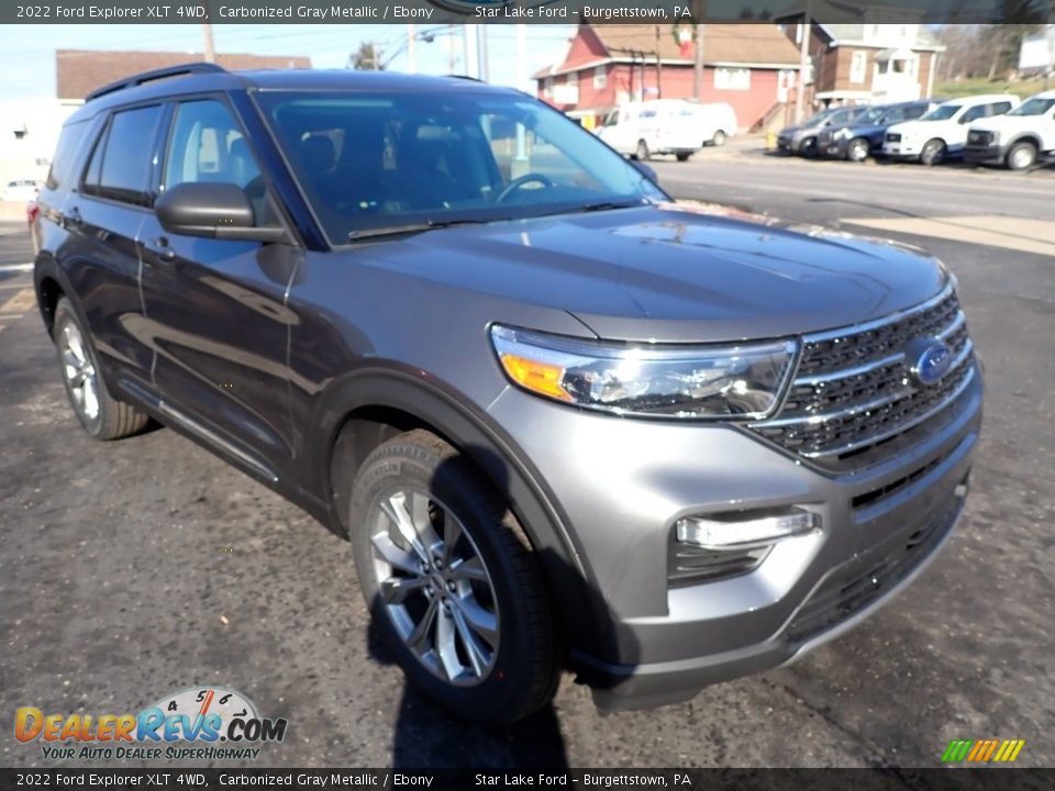 2022 Ford Explorer XLT 4WD Carbonized Gray Metallic / Ebony Photo #7