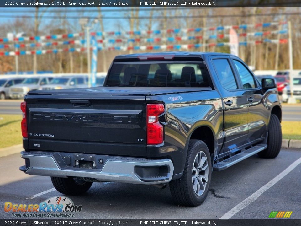 2020 Chevrolet Silverado 1500 LT Crew Cab 4x4 Black / Jet Black Photo #7