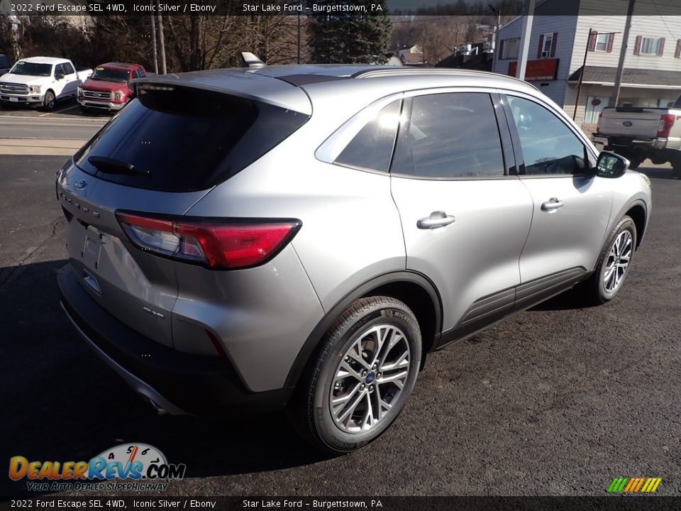 2022 Ford Escape SEL 4WD Iconic Silver / Ebony Photo #5