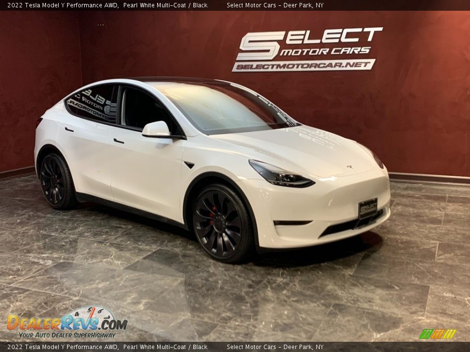 2022 Tesla Model Y Performance AWD Pearl White Multi-Coat / Black Photo #2