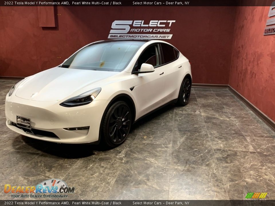 2022 Tesla Model Y Performance AWD Pearl White Multi-Coat / Black Photo #5