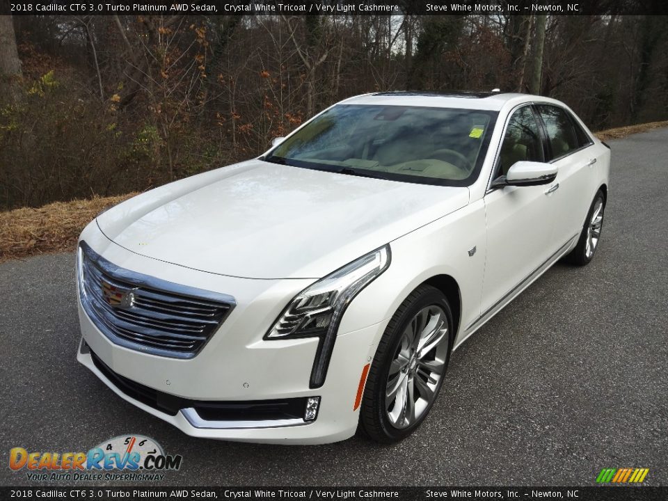 2018 Cadillac CT6 3.0 Turbo Platinum AWD Sedan Crystal White Tricoat / Very Light Cashmere Photo #3