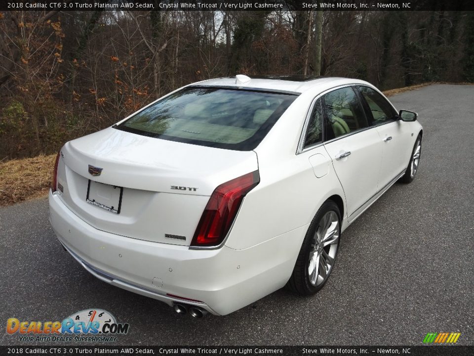 2018 Cadillac CT6 3.0 Turbo Platinum AWD Sedan Crystal White Tricoat / Very Light Cashmere Photo #8