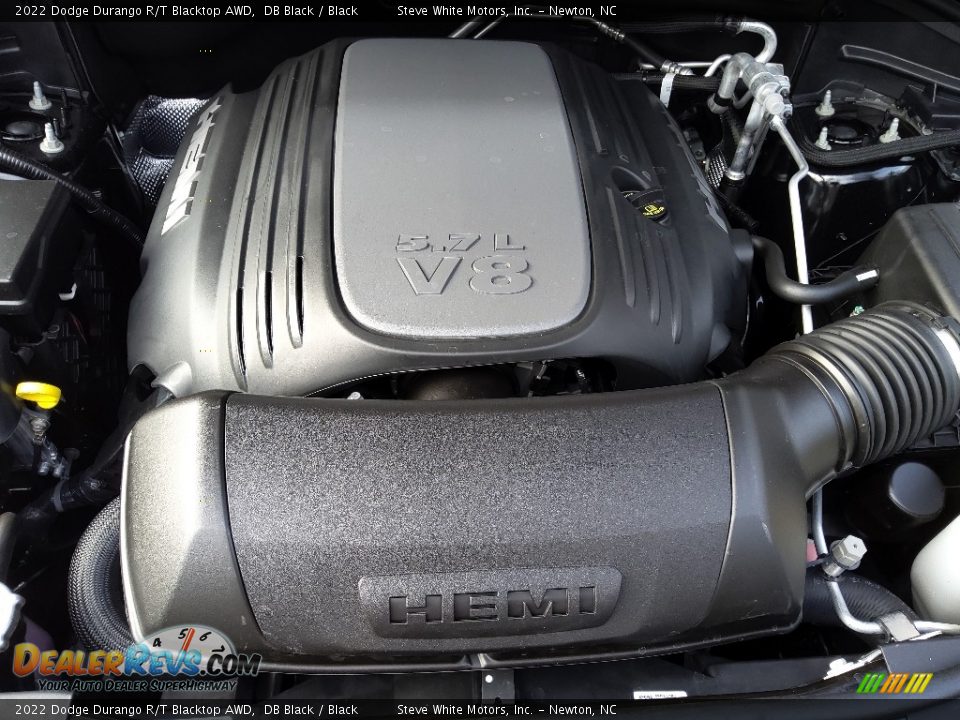 2022 Dodge Durango R/T Blacktop AWD 5.7 Liter HEMI OHV 16-Valve VVT V8 Engine Photo #9