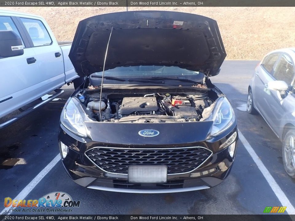 2020 Ford Escape SEL 4WD Agate Black Metallic / Ebony Black Photo #4