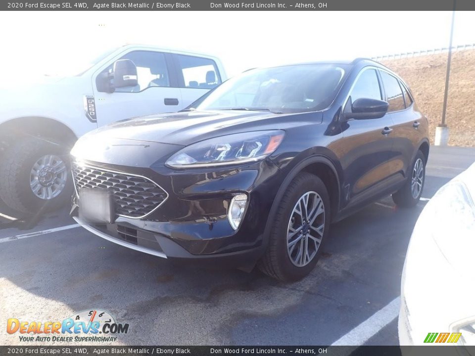 2020 Ford Escape SEL 4WD Agate Black Metallic / Ebony Black Photo #6