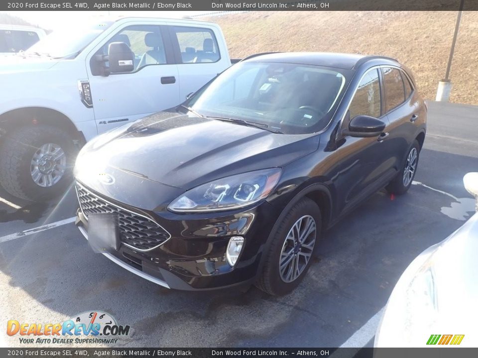 2020 Ford Escape SEL 4WD Agate Black Metallic / Ebony Black Photo #7