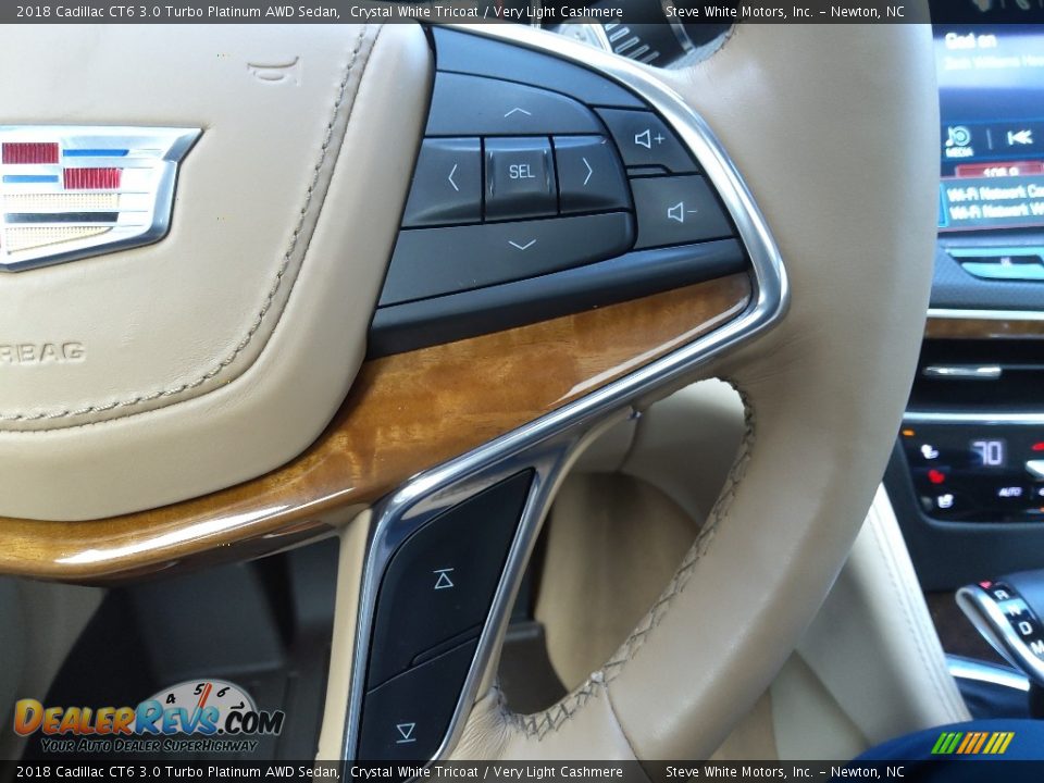 2018 Cadillac CT6 3.0 Turbo Platinum AWD Sedan Steering Wheel Photo #25