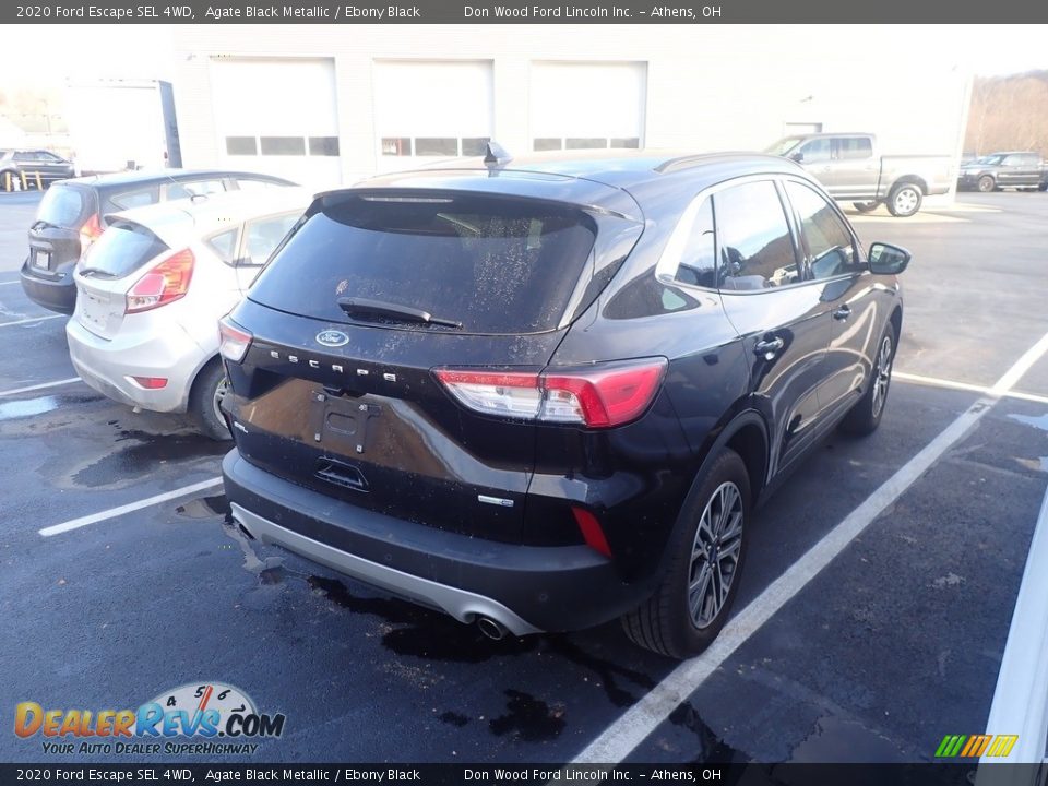 2020 Ford Escape SEL 4WD Agate Black Metallic / Ebony Black Photo #10