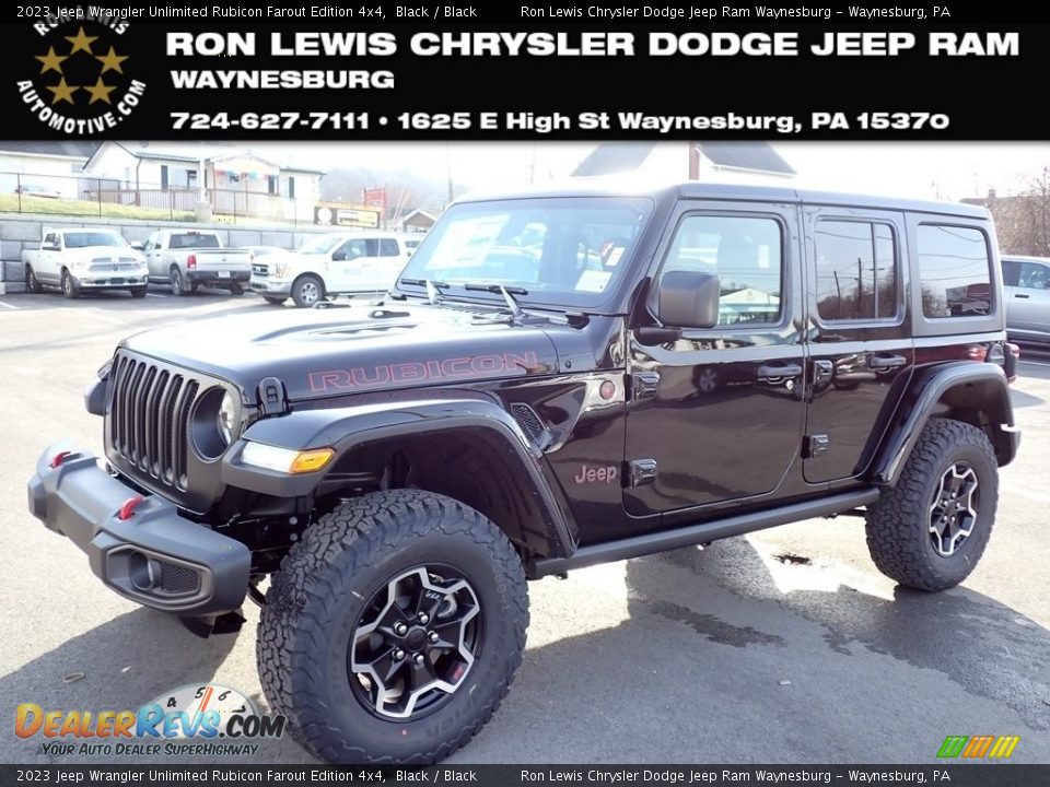 2023 Jeep Wrangler Unlimited Rubicon Farout Edition 4x4 Black / Black Photo #1