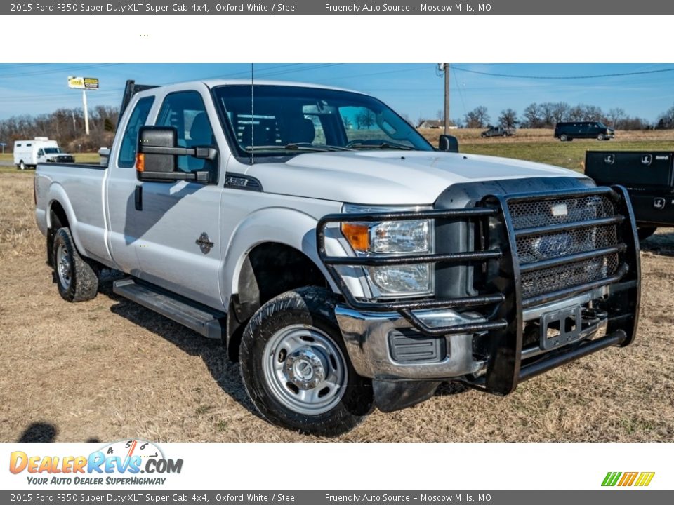 2015 Ford F350 Super Duty XLT Super Cab 4x4 Oxford White / Steel Photo #1