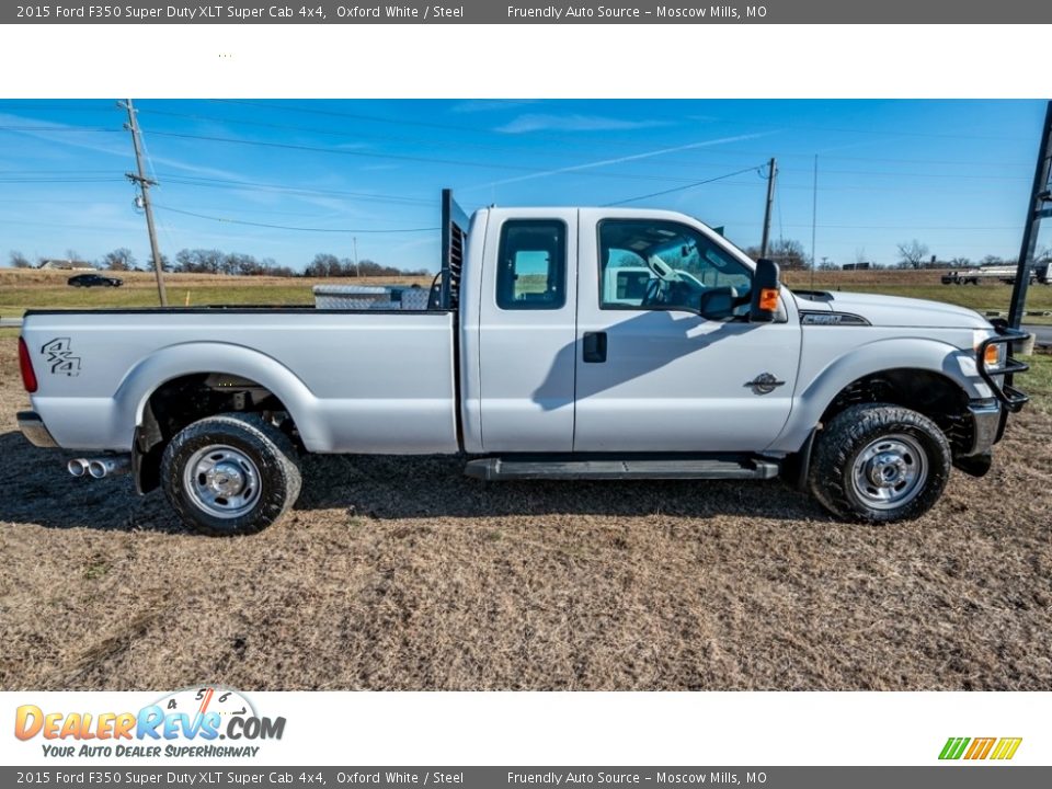 2015 Ford F350 Super Duty XLT Super Cab 4x4 Oxford White / Steel Photo #3