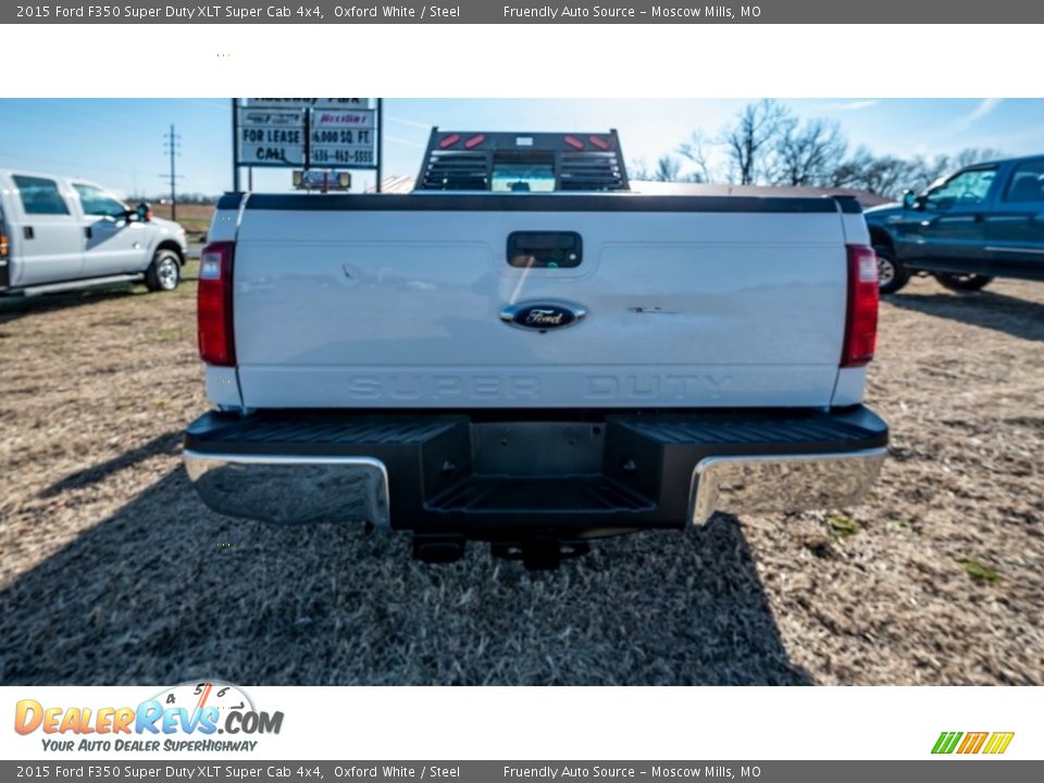 2015 Ford F350 Super Duty XLT Super Cab 4x4 Oxford White / Steel Photo #5