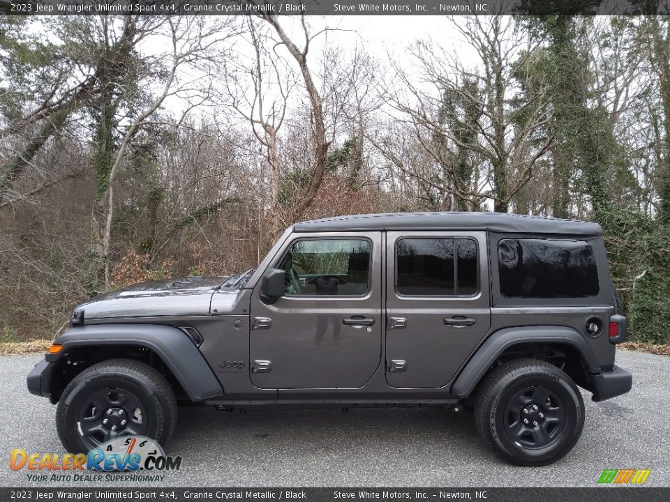 2023 Jeep Wrangler Unlimited Sport 4x4 Granite Crystal Metallic / Black Photo #1