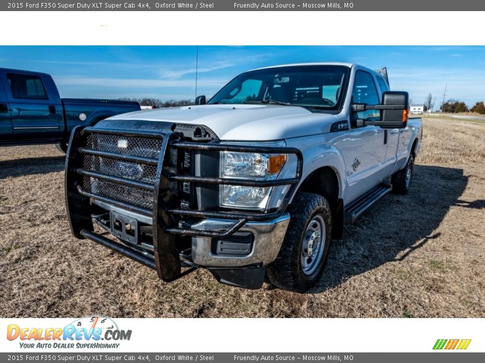 2015 Ford F350 Super Duty XLT Super Cab 4x4 Oxford White / Steel Photo #8