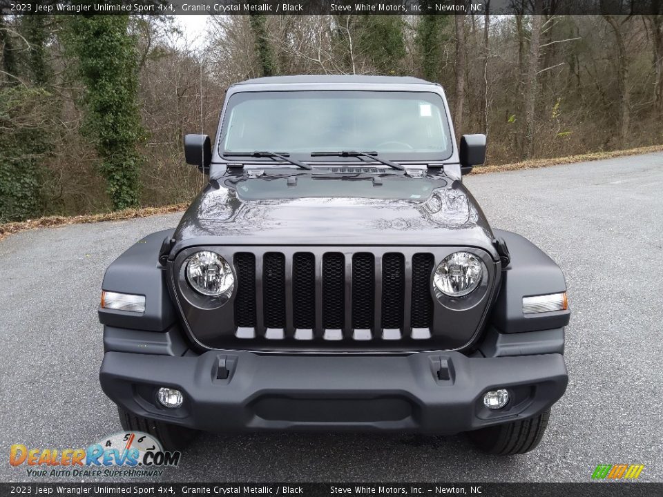 2023 Jeep Wrangler Unlimited Sport 4x4 Granite Crystal Metallic / Black Photo #3