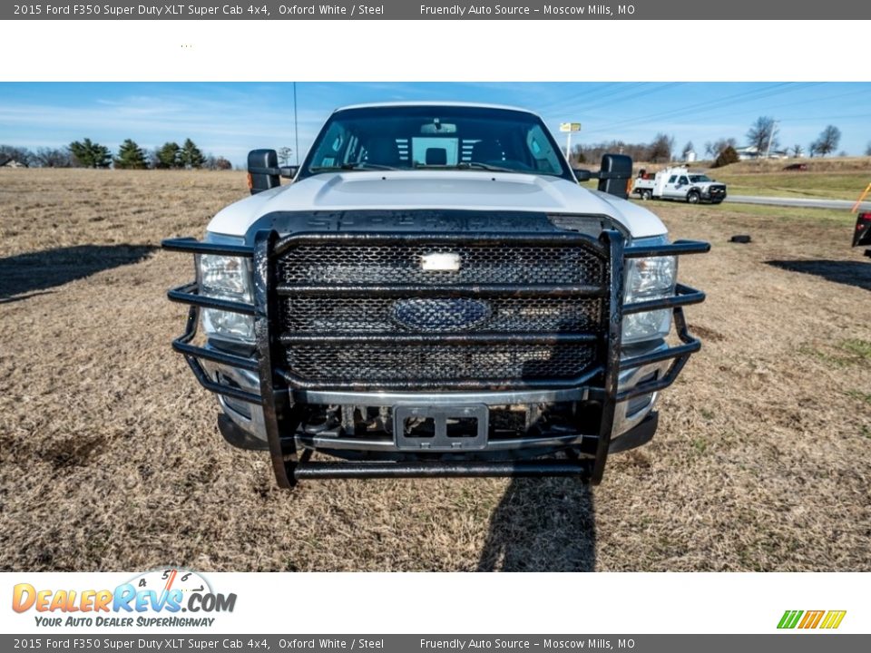 2015 Ford F350 Super Duty XLT Super Cab 4x4 Oxford White / Steel Photo #9