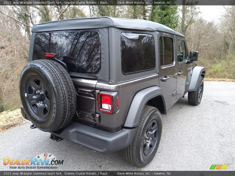 2023 Jeep Wrangler Unlimited Sport 4x4 Granite Crystal Metallic / Black Photo #6