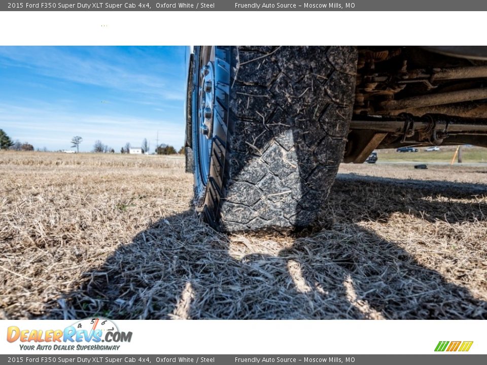 2015 Ford F350 Super Duty XLT Super Cab 4x4 Oxford White / Steel Photo #11